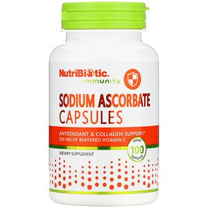 NutriBiotic Immunity Sodium Ascorbate 100 Vegan Capsules