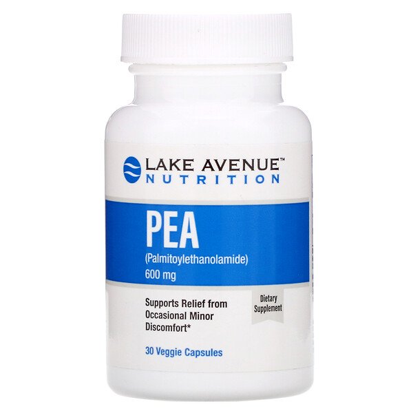 Lake Avenue Nutrition, PEA 600 mg + PQQ 20 mg, 30 Veggie Capsules