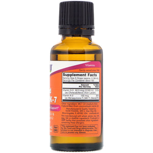 Now Foods Liquid D-3 & MK-7 1 fl oz (30ml)