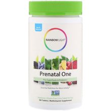 Load image into Gallery viewer, Rainbow Light Prenatal  Food Based Multivitamin 180 Tablets