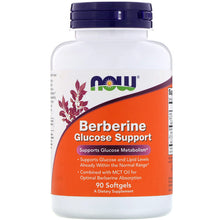 Load image into Gallery viewer, Now Foods Berberine Glucose Support 90 Softgels