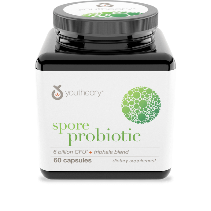 Youtheory Spore Probiotic 6 Billion CFU 60 Capsules