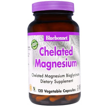 Load image into Gallery viewer, Bluebonnet Nutrition Chelated Magnesium 120 Veggie Caps