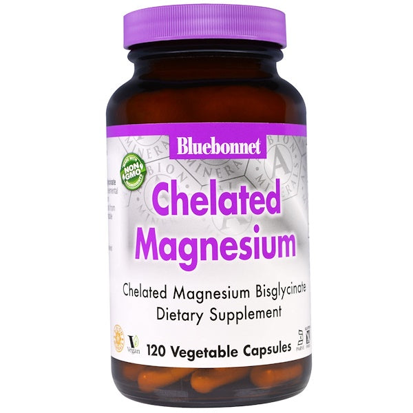 Bluebonnet Nutrition Chelated Magnesium 120 Veggie Caps