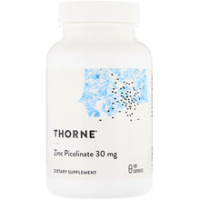Load image into Gallery viewer, Thorne Research, Zinc Picolinate, 30 mg , 180 Capsules
