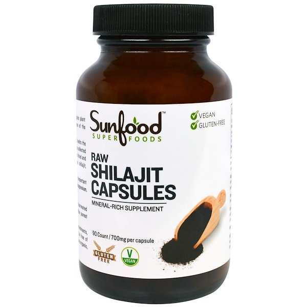 Sunfood Raw Shilajit Capsules 700mg 90 Capsules