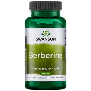 Swanson Premium Berberine 400mg 60 Capsules - Dietary Supplement no