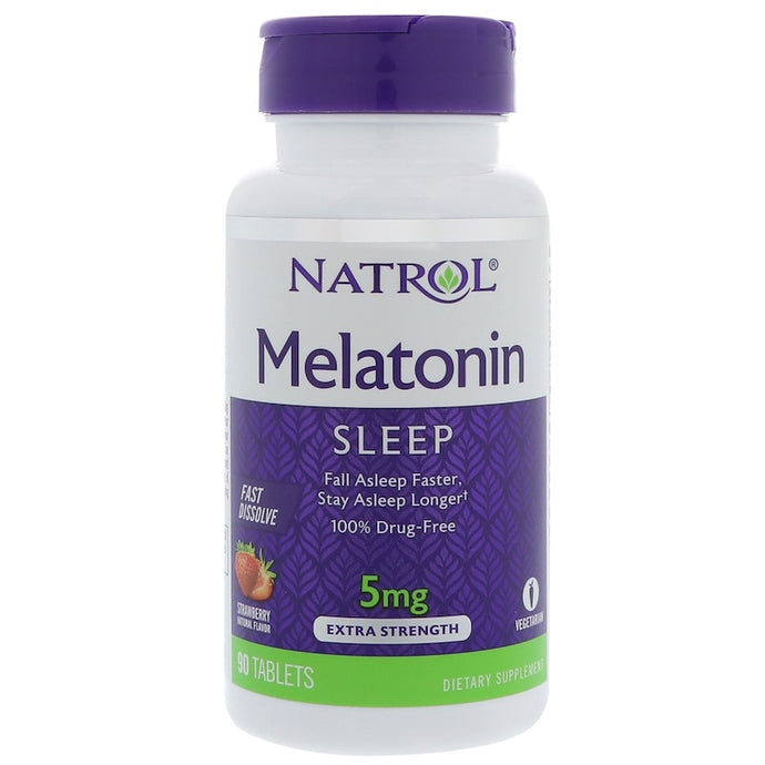 Natrol Melatonin Strawberry 5mg 90 Tablets