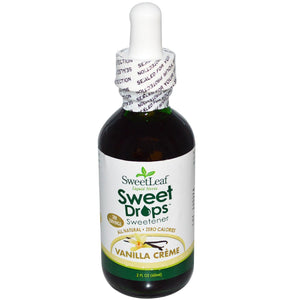 Wisdom Natural, SweetLeaf Liquid Stevia, SweetDrops Sweetener, Vanilla Creme, 60 ml