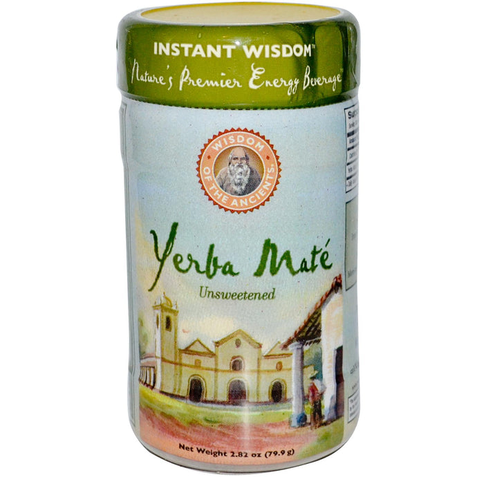 Wisdom Natural, Wisdom of the Ancients, Yerba Mate, Unsweetened, Instant Tea, 79.9 g
