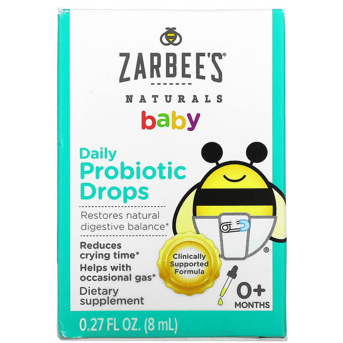 Zarbee's, Baby, Daily Probiotic Drops, 0+ Months, 0.27 fl oz ( 8 ml)