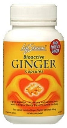 LifeStream, Bioactive Ginger, 60 Capsules