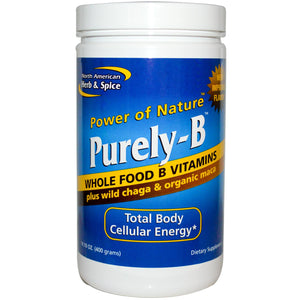 North America, Herb & Spice Co., Purely-B, Genuine Whole Foods B Vitamins, Powder, 400 g