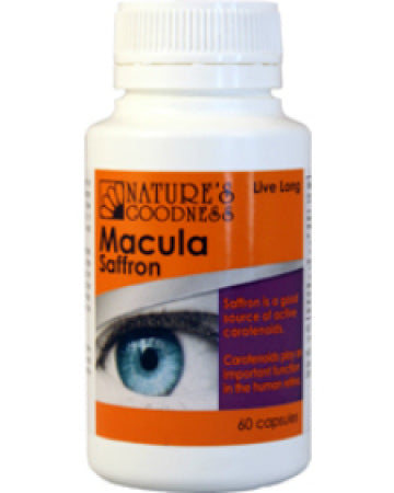 Nature's Goodness Macular Saffron 60 Capsules - Supplement