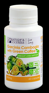 Nature's Goodness, Garcinia Cambodgia, Green Coffee, 60 Capsules