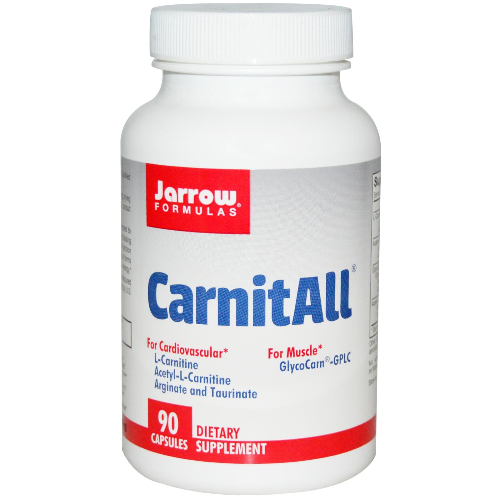 Jarrow Formulas, CarnitALL, 90 Capsules - Dietary Supplement