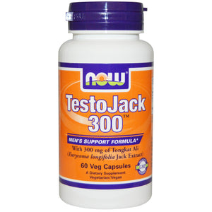Now Foods, TestoJack 300, 60 Vcaps - Dietary Supplement