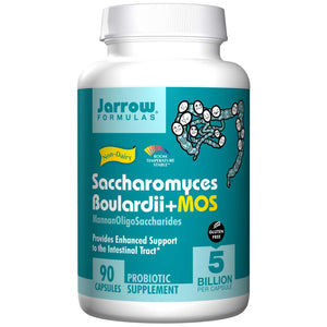 Jarrow Formulas Saccharomyces Boulardii + MOS 90 Capsules
