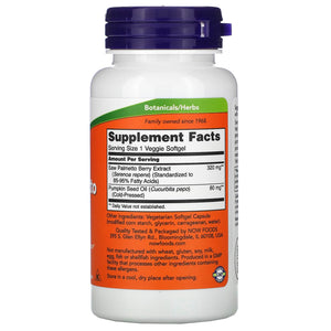 NOW Foods, Saw Palmetto Extract, Men's Health, 320 mg, 90 Veggie Softgels