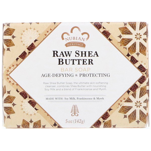 Nubian Heritage Raw Shea Butter Bar Soap 5 oz (142g)