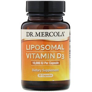 Dr. Mercola Liposomal Vitamin D3  10000 IU 90 Capsules
