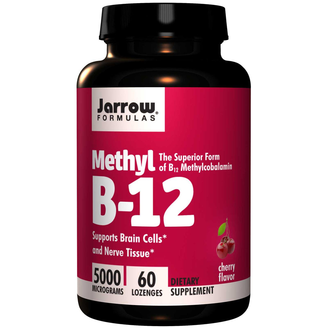 Jarrow Formulas Methyl B-12 Cherry Flavour 5000 mcg 60 Lozenges