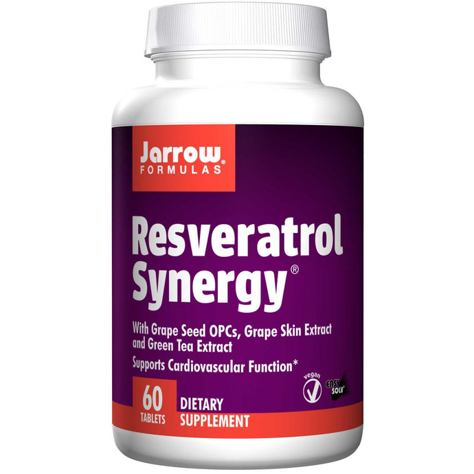 Jarrow Formulas, Resveratrol Synergy, 200 mg Total Resveratrol, 60 Tablets