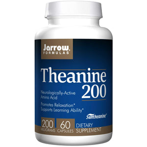 Jarrow Formulas Theanine 200 200mg 60 Capsules - Dietary Supplement
