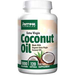 Jarrow Formulas, CoConut Oil, Extra Virgin, 1000 mg, 120 Softgels