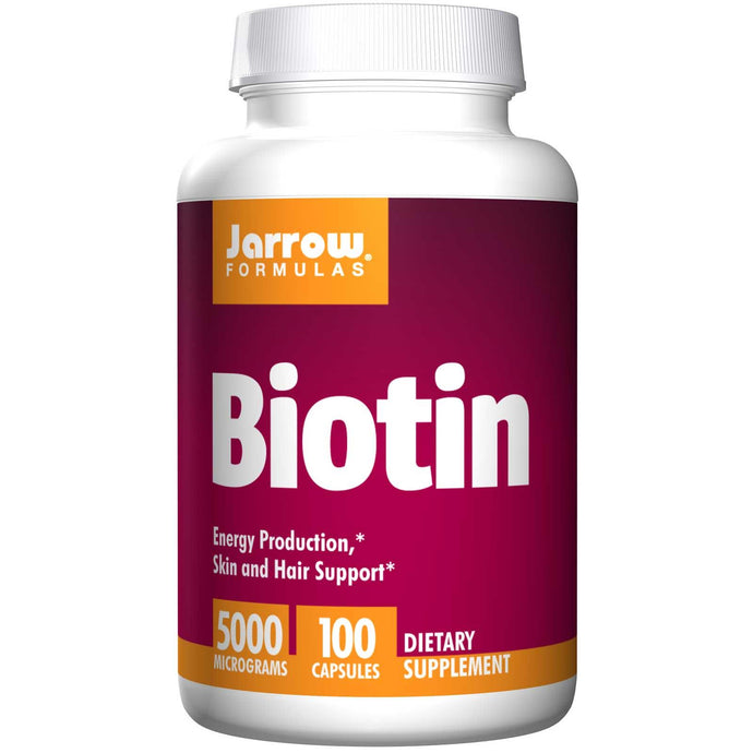 Jarrow Formulas, Biotin, 5000 mcg, 100 Capsules