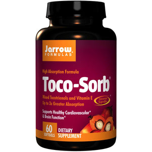 Jarrow Formulas Toco-Sorb Mixed Tocotrienols & Vitamin E 60 Softgels