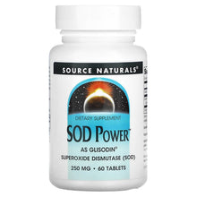 Load image into Gallery viewer, Source Naturals, SOD Power, 250 mg, 60 Tablets