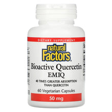 Load image into Gallery viewer, Natural Factors Biaoctive Quercetin EMIQ 50mg 60 Vegetarian Capsule