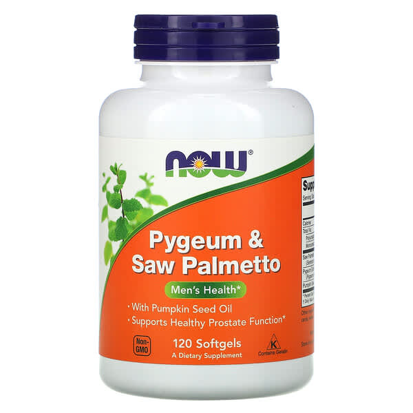 Now Foods Pygeum & Saw Palmetto Mens Health 120 Softgels