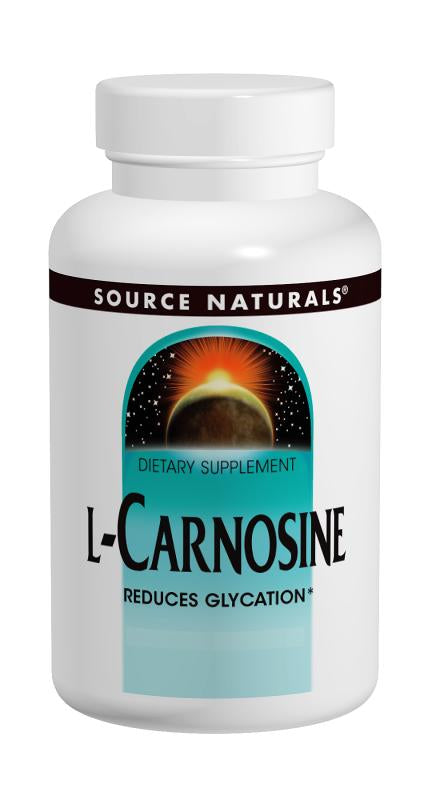 Source Naturals L-Carnosine 500 mg 60 Tablets - Dietary Supplement