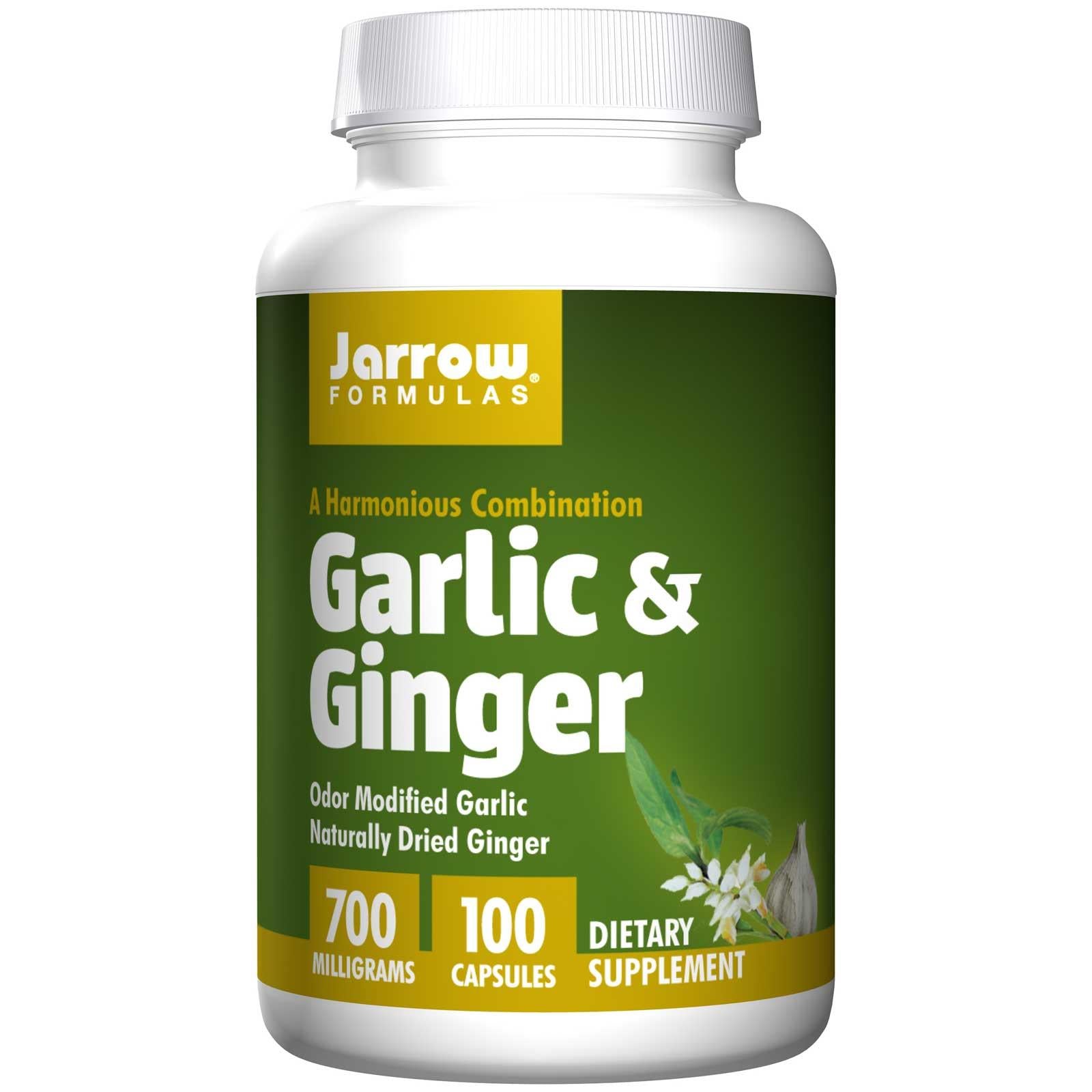 Jarrow Formulas Garlic & Ginger 700mg 100 Capsules