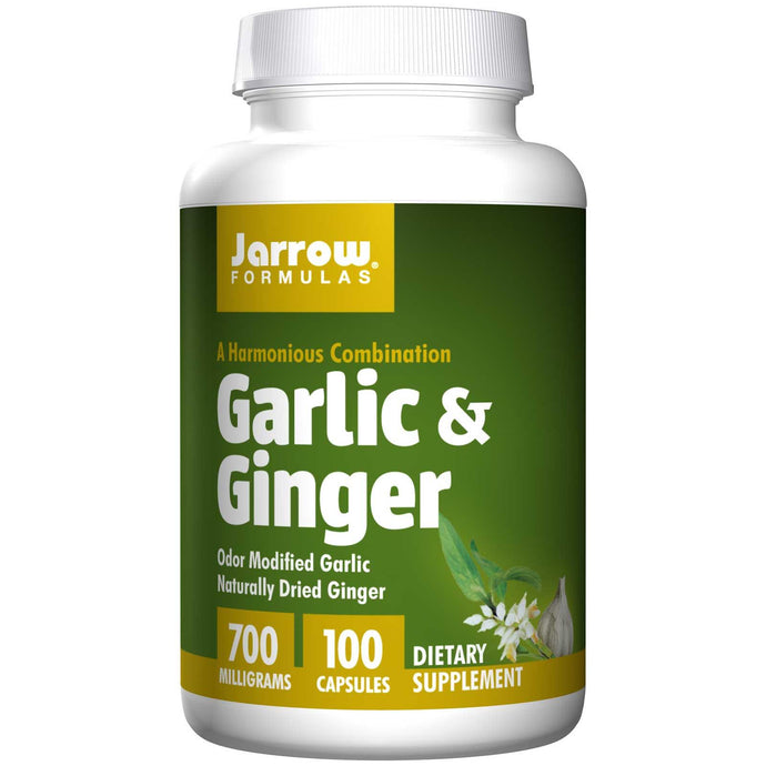 Jarrow Formulas Garlic & Ginger 700mg 100 Capsules