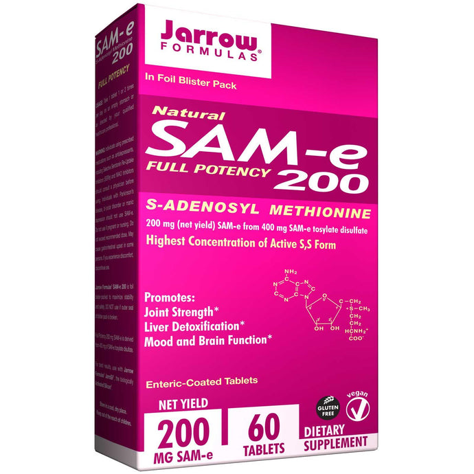 Jarrow Formulas, Natural SAM-e 200, 200 mg, 60 Tablets