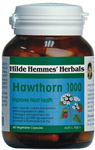 Hilde Hemmes Herbal's Hawthorn 1000 mg 60 VCaps - Herbal Supplement