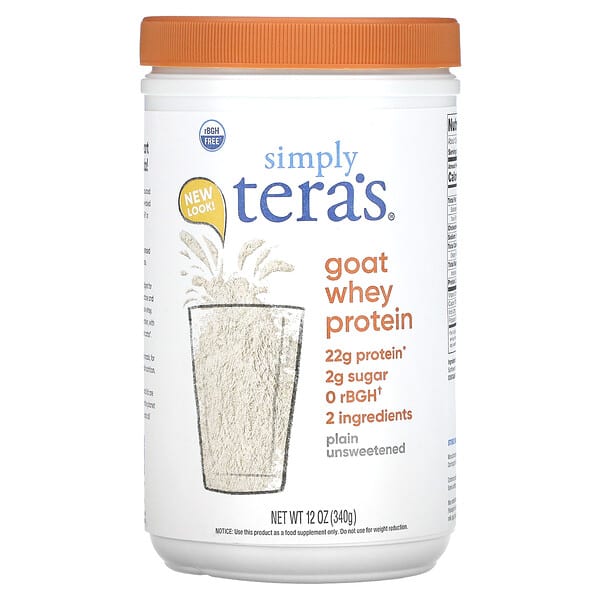 Tera's Whey Goat Whey Unsweetened & Plain 340 g - Dietary Supplement