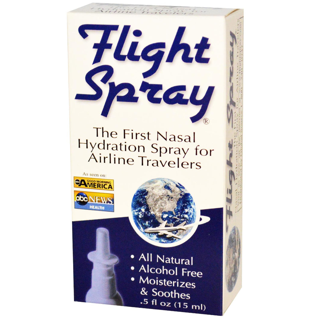 Global Source, Flight Spray, The First Nasal Hydration Spray For Airline Travellers, 15 ml, 0.5 fl oz