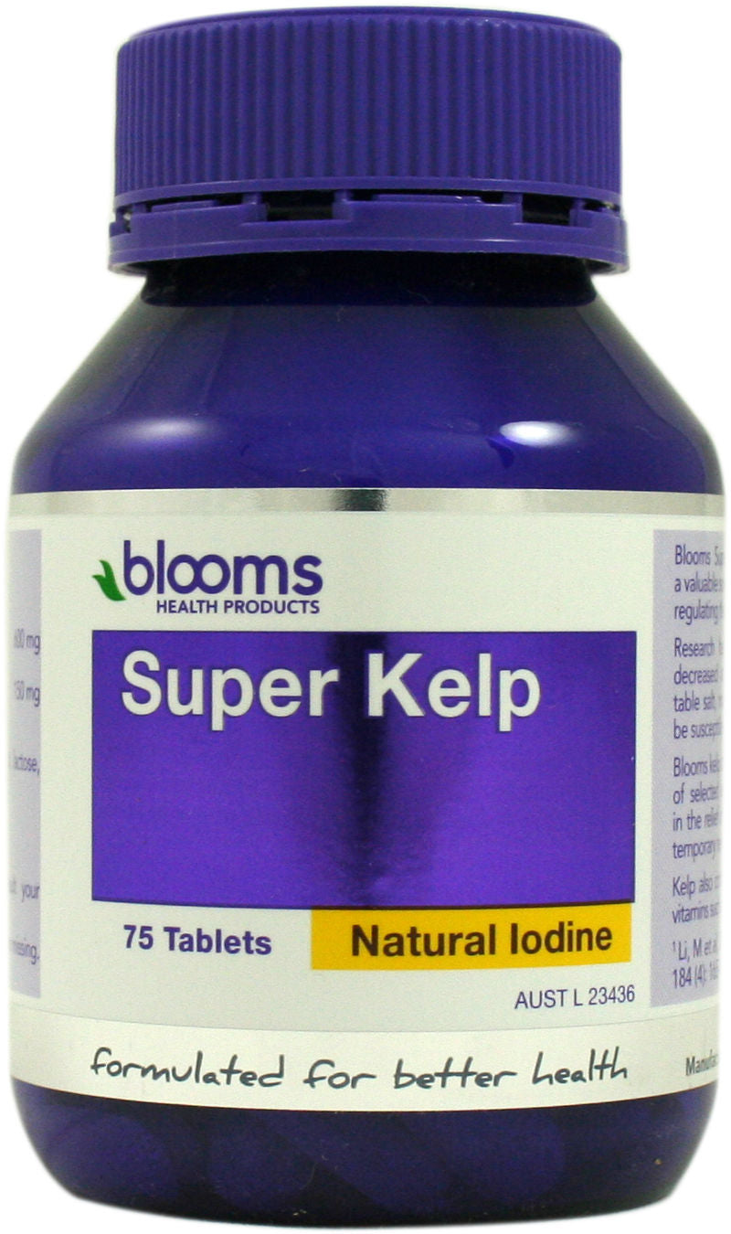 Blooms Health Products, Super Kelp, 75 Capsules - Supplement