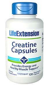 Life Extension Creatine Capsules 120 Veggie Capsules