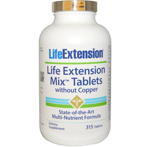 Life Extension, Mix Tablets, without Copper, 315 Tablets