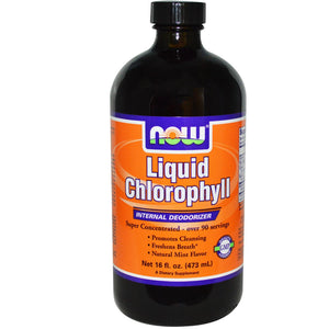 Now Foods Liquid Chlorophyll Mint Flavour 473ml 16 fl oz