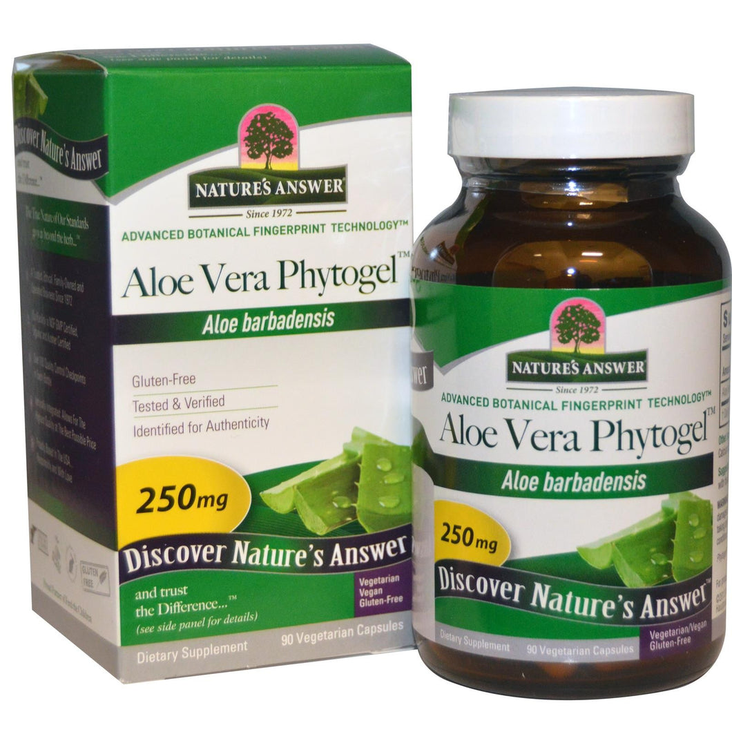 Nature's Answer Aloe Vera Phytogel 250 mg 90 VCaps