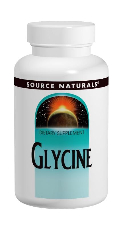 Source Naturals, Glycine, 500 mg, 200 Capsules - Dietary Supplement