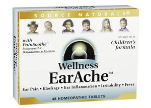 Source Naturals, Wellness, Earache, 48 Homeopathic Tablets