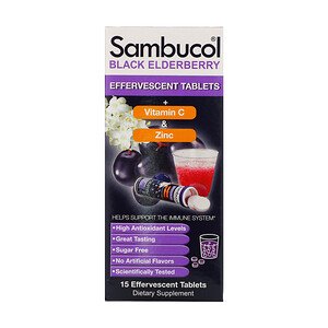 Sambucol Black Elderberry Effervescent Tablets 15 Effervescent Tablets