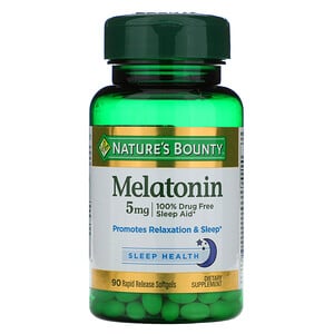 Nature's Bounty Melatonin 5mg 90 Rapid Release Softgels